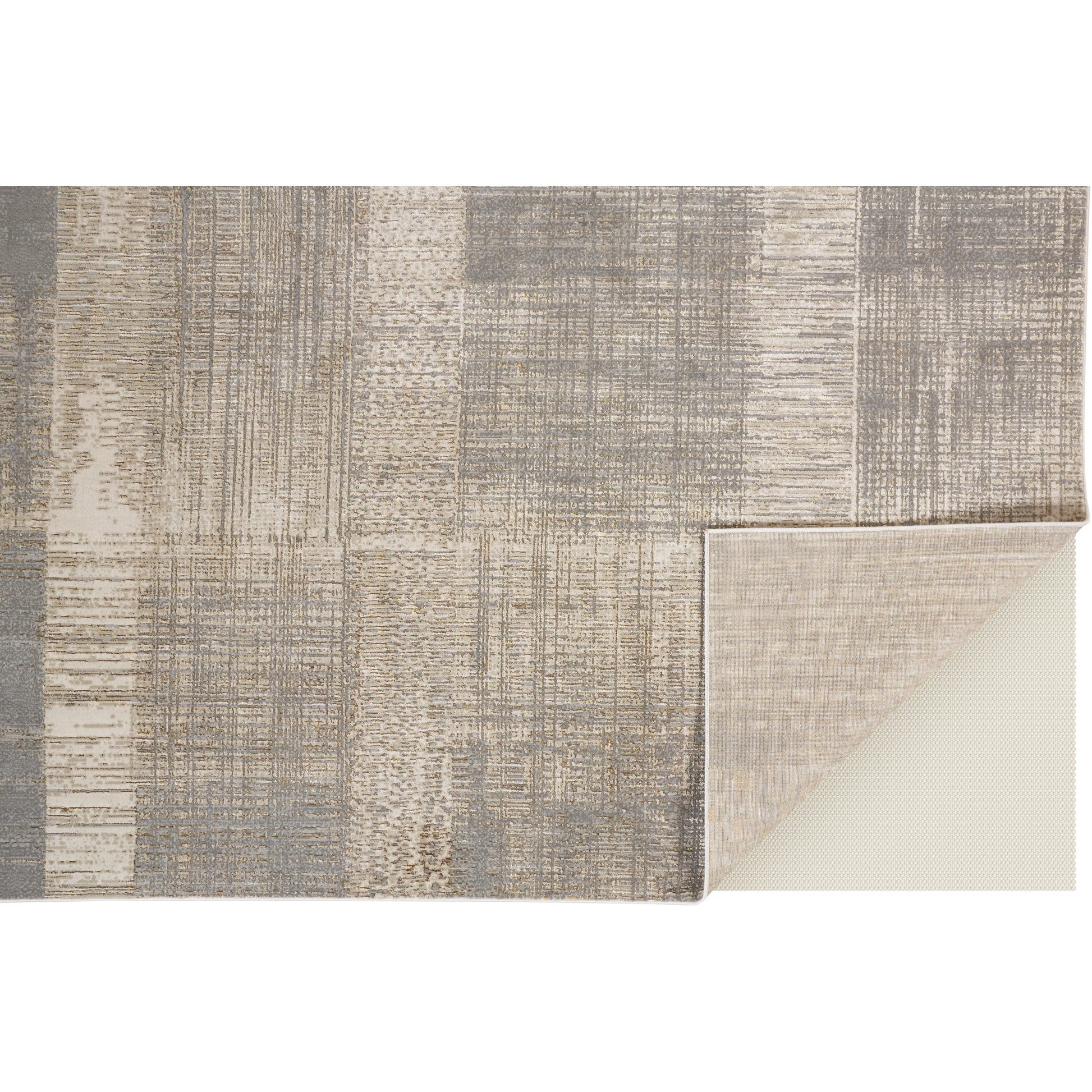 Aura Rug - 3736F by Feizy in gray, ivory. Made from polyester, polypropylene in a unique style.