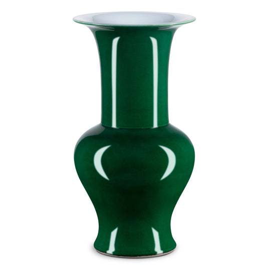 Corolla Vase by Currey and Company. Made from porcelain in a modern style.