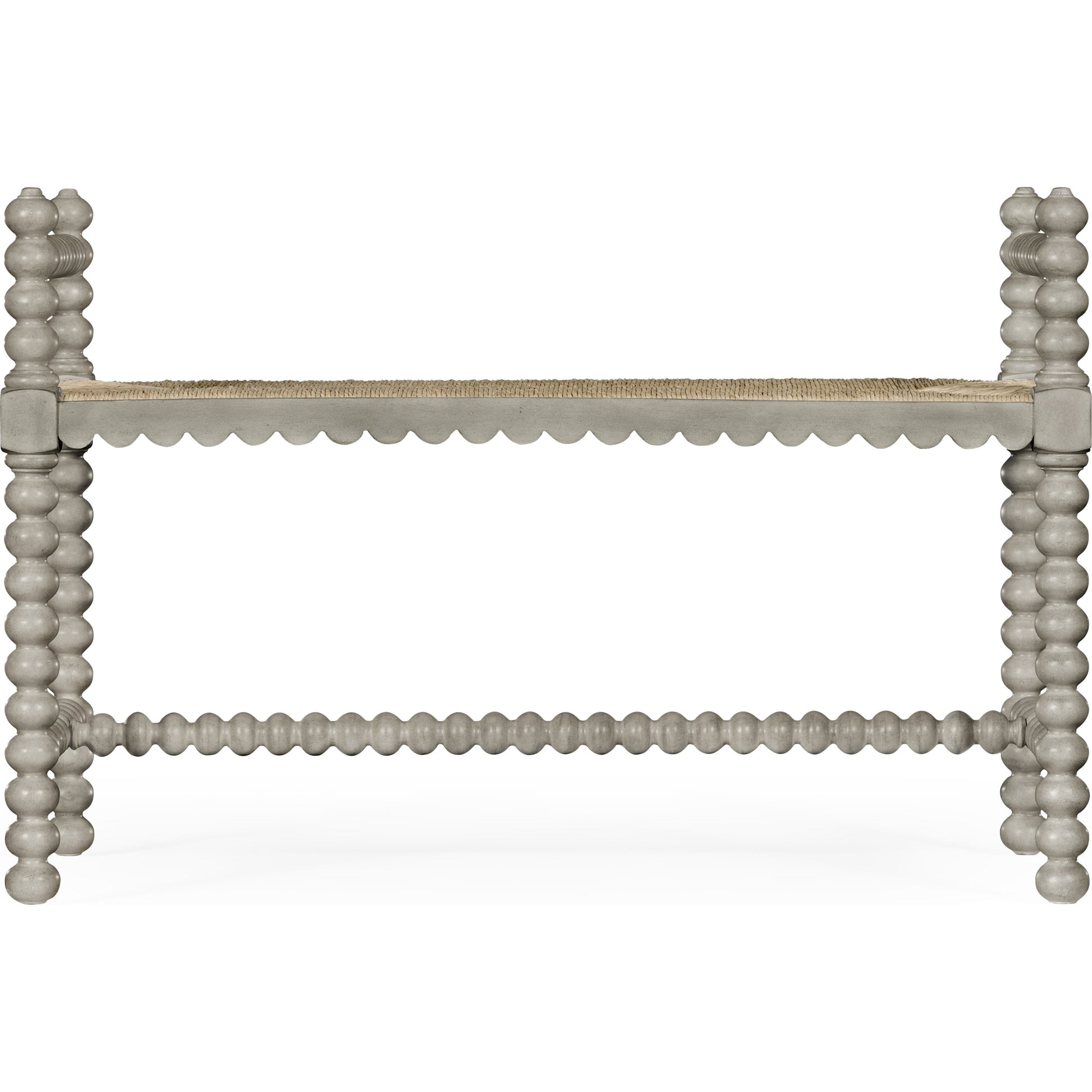 William Yeoward Bellingham Country Grey Single Bench by Jonathan Charles in grey and country gray. Made from acacia in a cottage & farmhouse style.