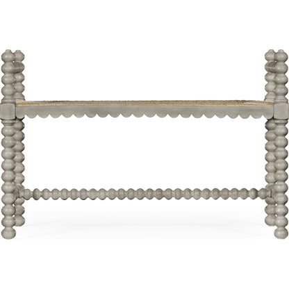 William Yeoward Bellingham Country Grey Single Bench by Jonathan Charles in grey and country gray. Made from acacia in a cottage & farmhouse style.