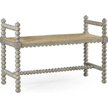 William Yeoward Bellingham Country Grey Single Bench by Jonathan Charles in grey and country gray. Made from acacia in a cottage & farmhouse style.