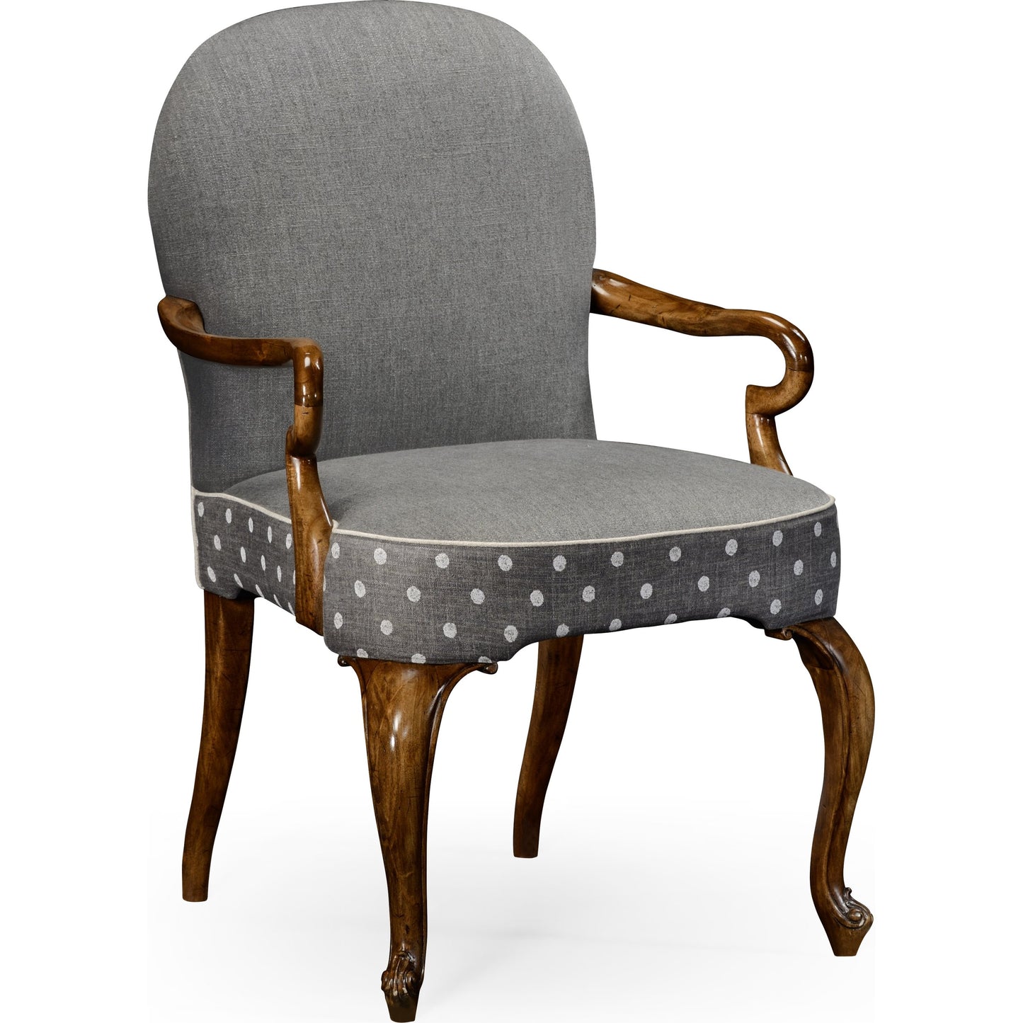 001 SR-847400 | Additional Silo | Uptown Classic Gunby Dining Armchair by Jonathan Charles in gray fruitwood. Made from acacia in a traditional style.