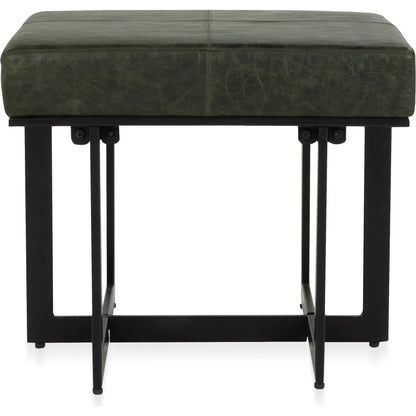 Calvin Genuine Leather Stool by Classic Home in blue, black. Made from unique in a traditional style.