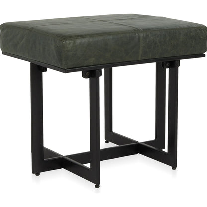 Calvin Genuine Leather Stool by Classic Home in blue, black. Made from unique in a traditional style.