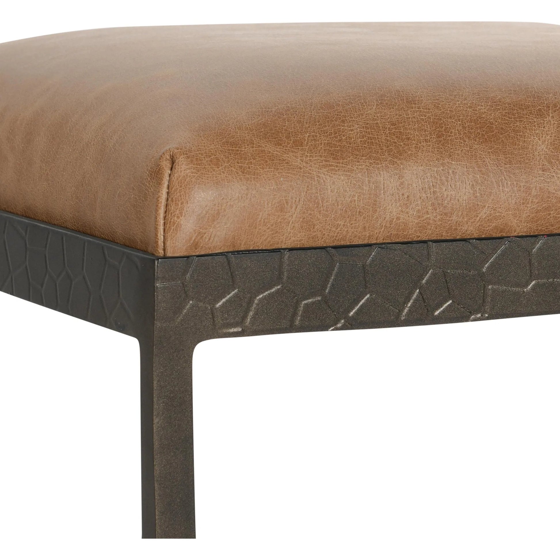 Bose 26" Top Grain Leather Counter Stool by Classic Home. Made from top grain leather, iron in a modern style.