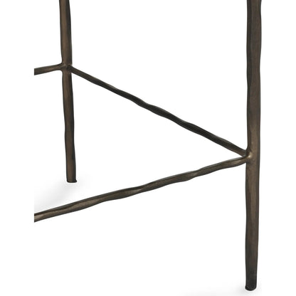 Bose 26" Top Grain Leather Counter Stool by Classic Home. Made from top grain leather, iron in a modern style.