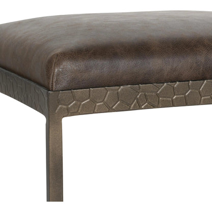 Bose 26" Top Grain Leather Counter Stool by Classic Home. Made from top grain leather, iron in a modern style.