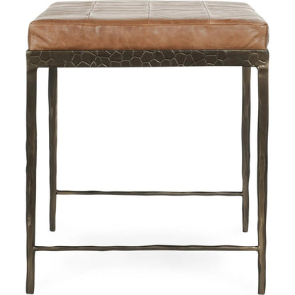 Malo 28" Top Grain Leather Ottoman Bench by Classic Home. Made from unique in a traditional style.