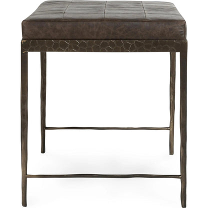 Malo 28" Top Grain Leather Ottoman Bench by Classic Home. Made from unique in a traditional style.