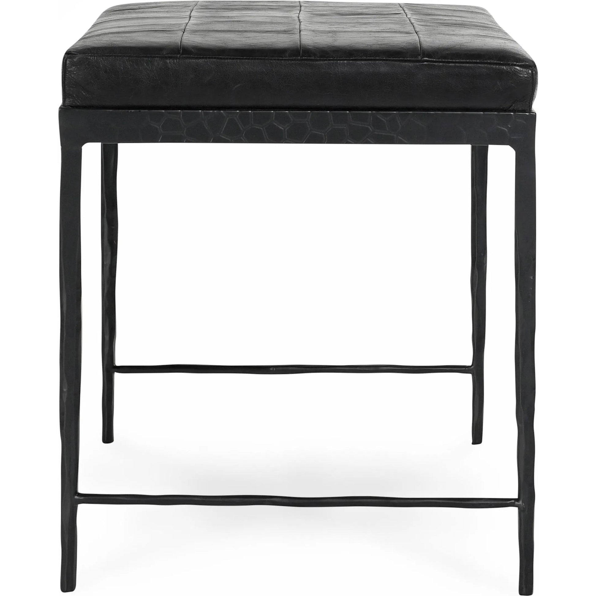 Malo 28" Top Grain Leather Ottoman Bench by Classic Home. Made from unique in a traditional style.
