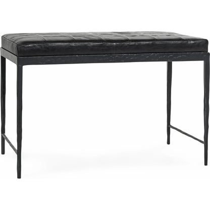 Malo 28" Top Grain Leather Ottoman Bench by Classic Home. Made from unique in a traditional style.