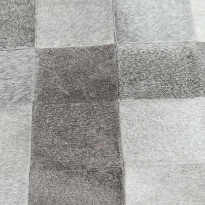 Achen Leather Hide Ottoman Bench by Classic Home. Made from hair on hide, iron in a transitional style.