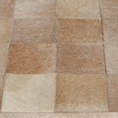 Achen Leather Hide Ottoman Bench by Classic Home. Made from hair on hide, iron in a transitional style.