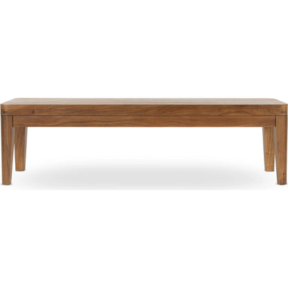 Arno Acacia Wood Bench by Classic Home in natural. Made from acacia in a transitional style.