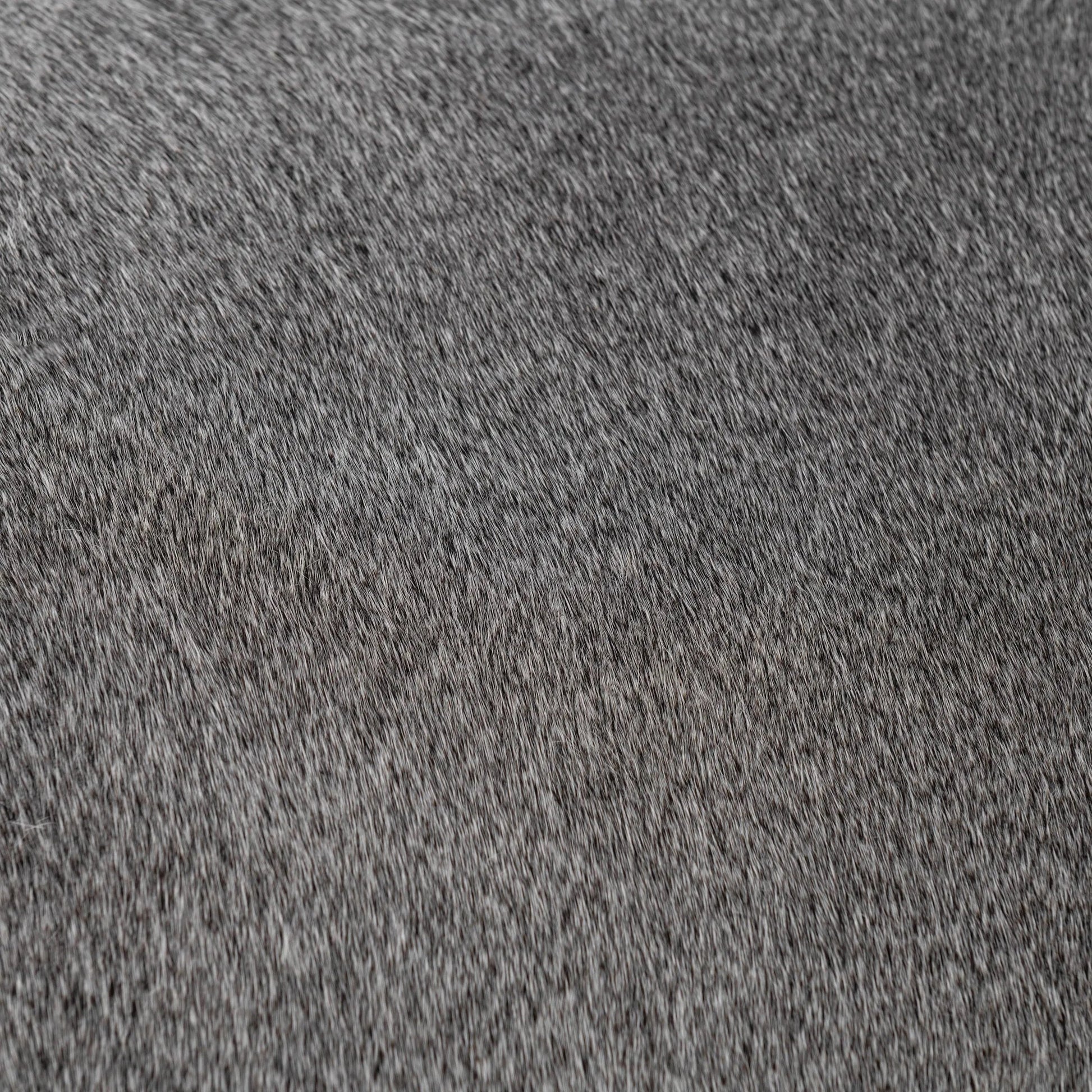 Bose Hide Leather Counter Stool by Classic Home. Made from embossed hammered iron, hair on hide in a modern style.