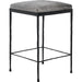Bose Hide Leather Counter Stool by Classic Home. Made from embossed hammered iron, hair on hide in a modern style.