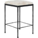 Bose Hide Leather Counter Stool by Classic Home. Made from embossed hammered iron, hair on hide in a modern style.