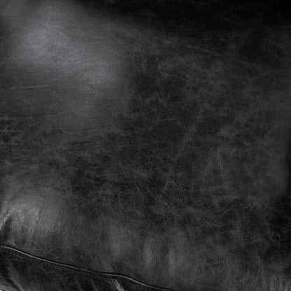 Strapling Leather Dining Chair by Classic Home. Made from top grain leather, iron in a traditional style.