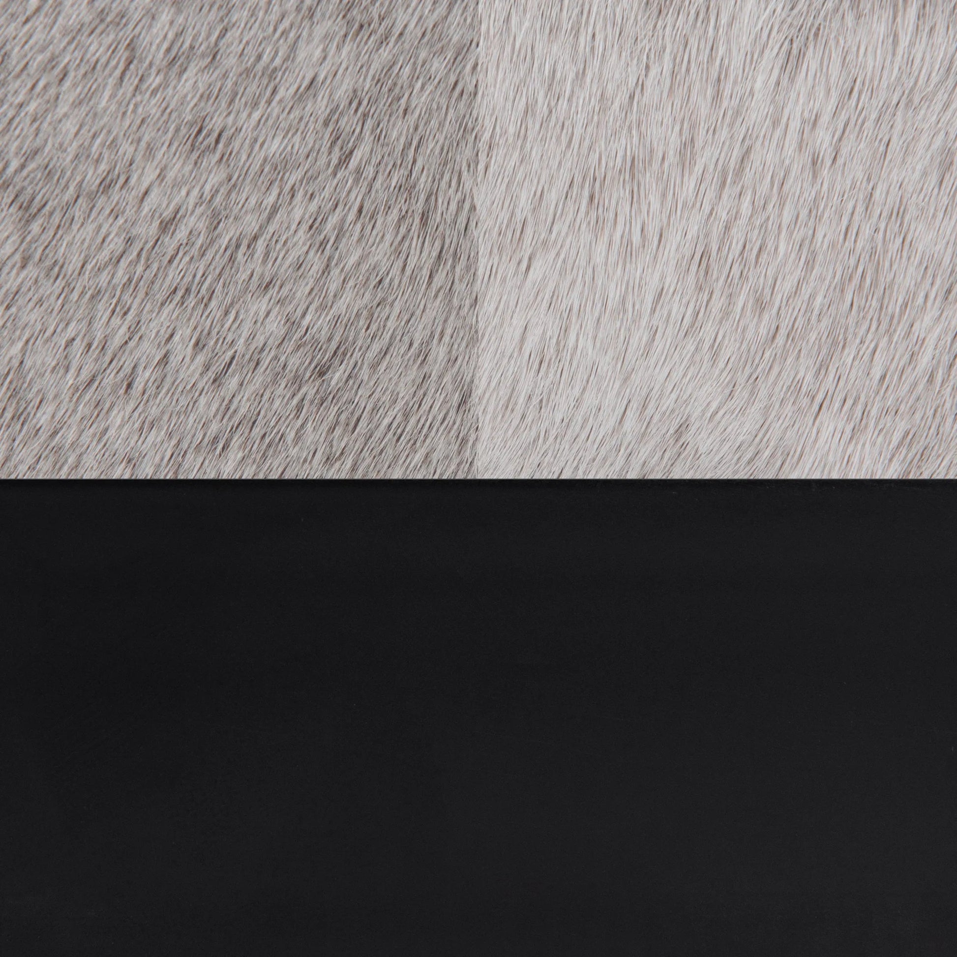 Evelyn Hair on Hide Accent Bench by Classic Home in sparrow gray. Made from hair on hide, iron in a unique style.