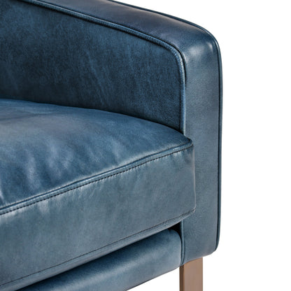Chad Club Chair by Classic Home. Made from top grain leather, iron in a modern style.