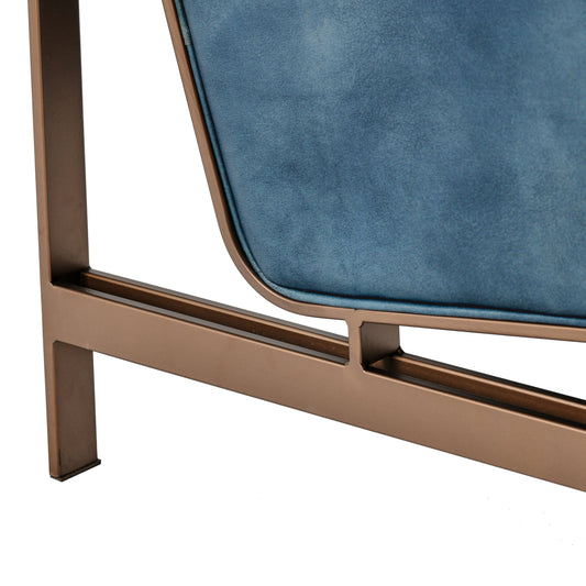 Chad Club Chair by Classic Home. Made from top grain leather, iron in a modern style.