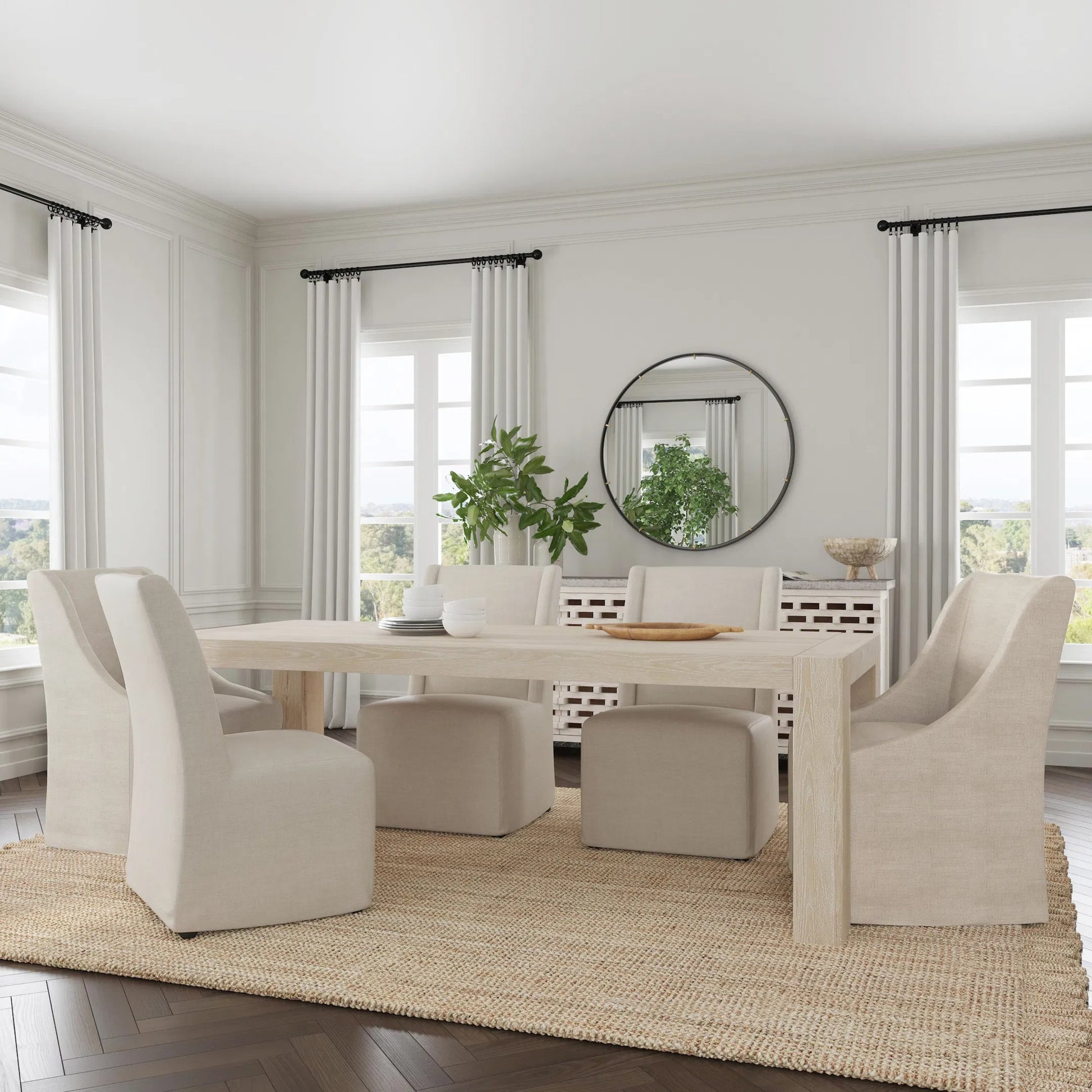 Warwick Upholstered Rolling Side Chair by Classic Home. Made from unique in a modern style.