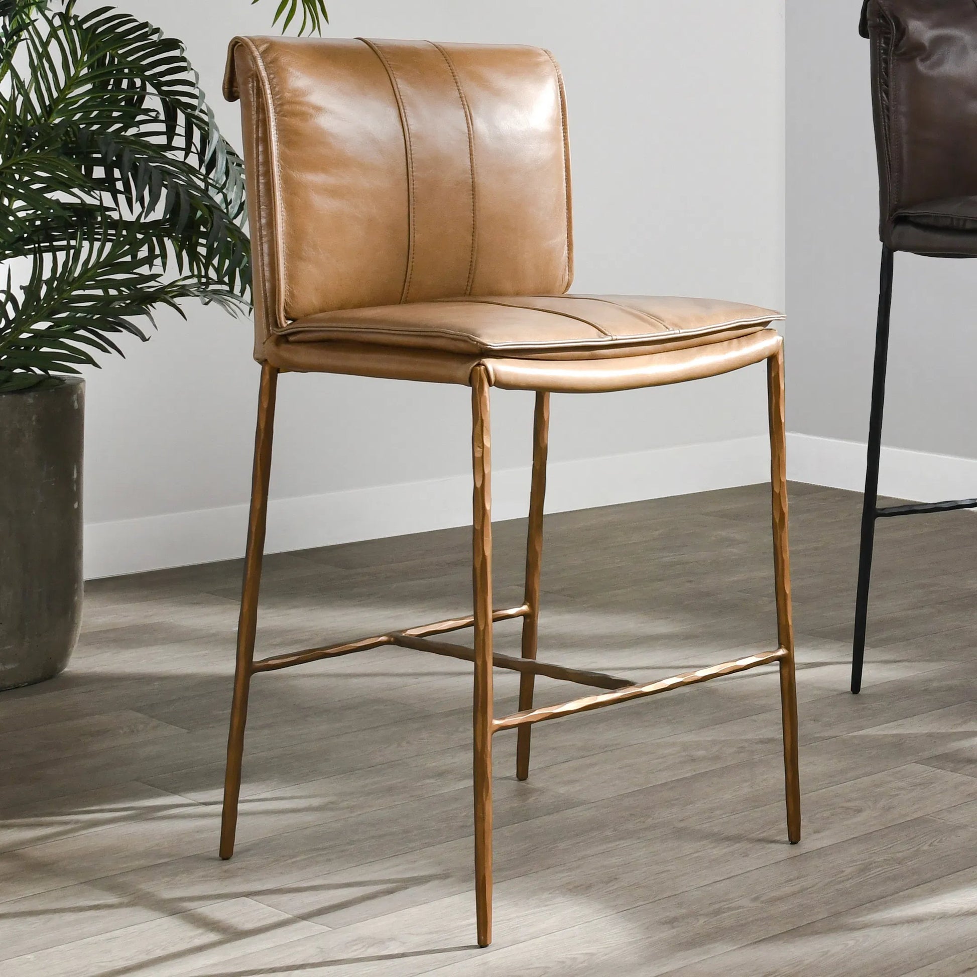 Mayer Leather Bar Stool by Classic Home. Made from unique in a transitional style.