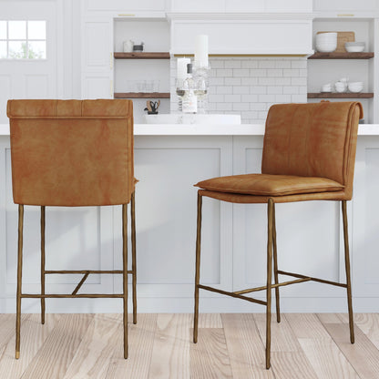 Mayer Leather Counter Stool by Classic Home. Made from unique in a transitional style.