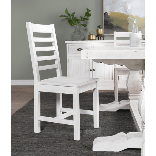 Quincy Dining Chair by Kosas Home in nordic ivory. Made from reclaimed pine in a cottage & farmhouse style.