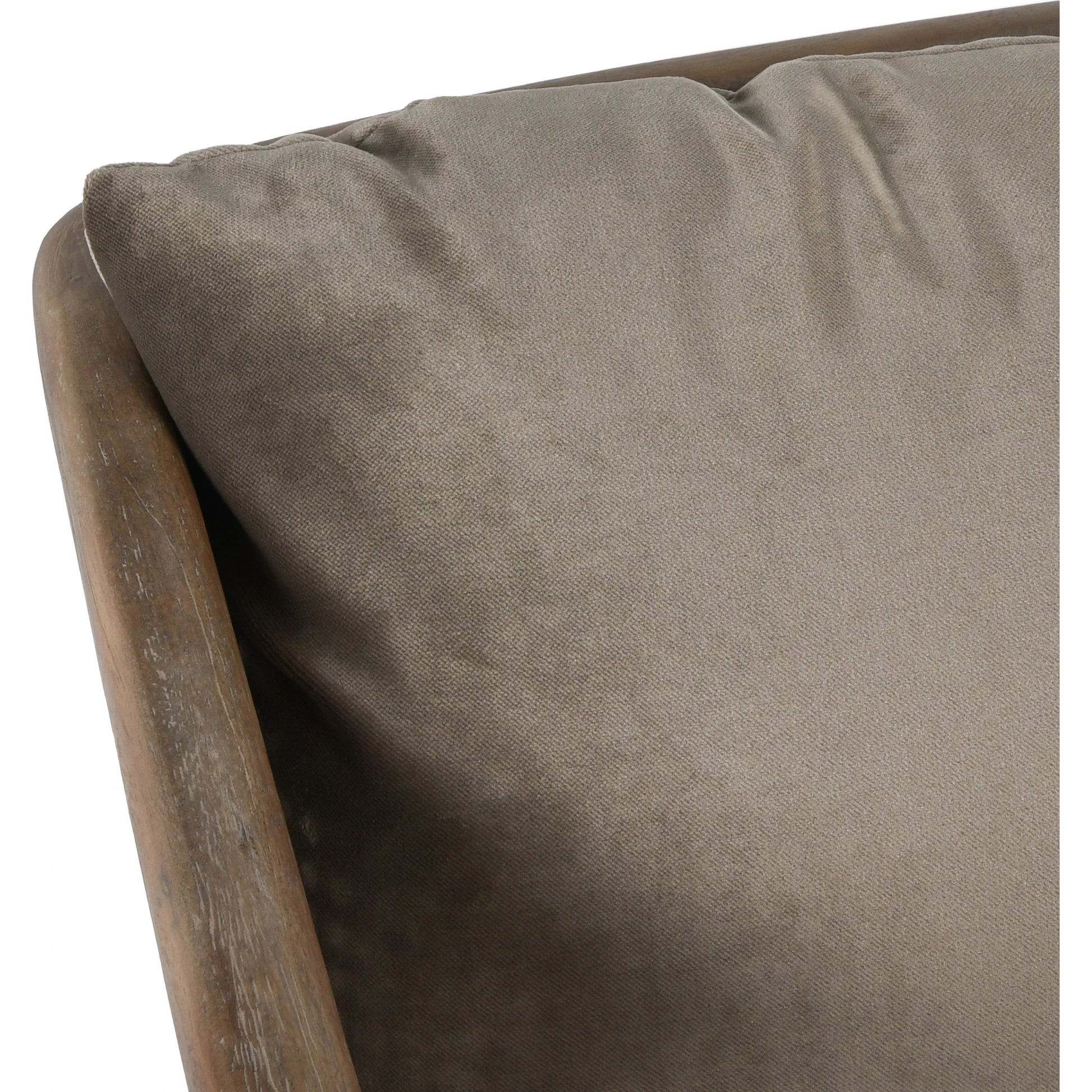 Regata Accent Chair by Classic Home in taupe, brown. Made from 100% polyester, rubberwood in a modern style.