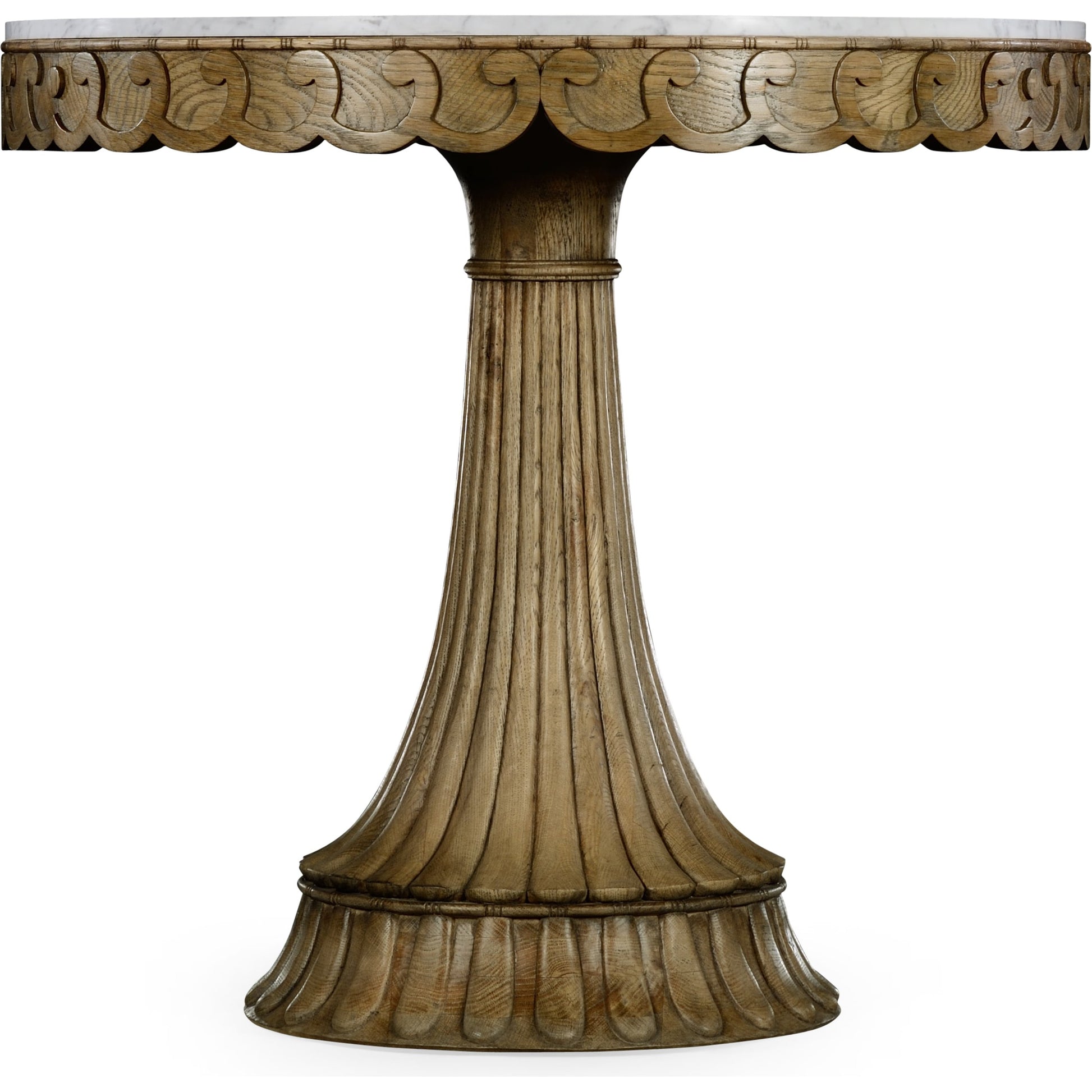 William Yeoward Dalkeith Table by Jonathan Charles in brown and washed oak. Made from oak in a traditional style.