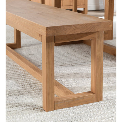 Fenmore Dining Bench by Kosas Home. Made from pine wood in a modern style.