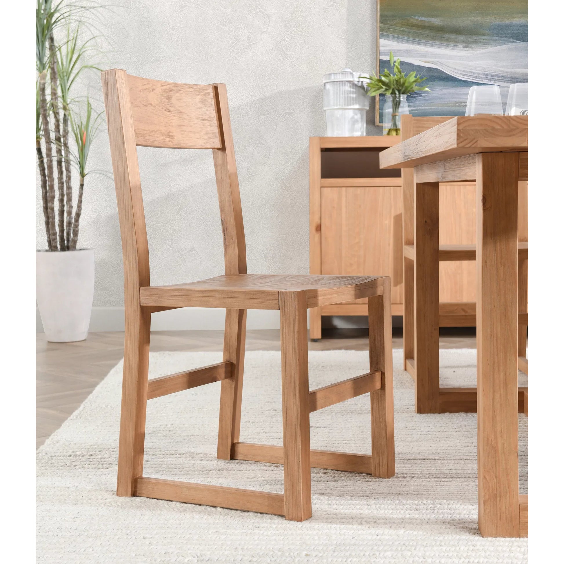 Fenmore Dining Chair (Set of 2) by Kosas Home. Made from pine wood in a transitional style.