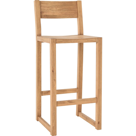Fenmore Bar Stool by Kosas Home. Made from pine wood in a transitional style.