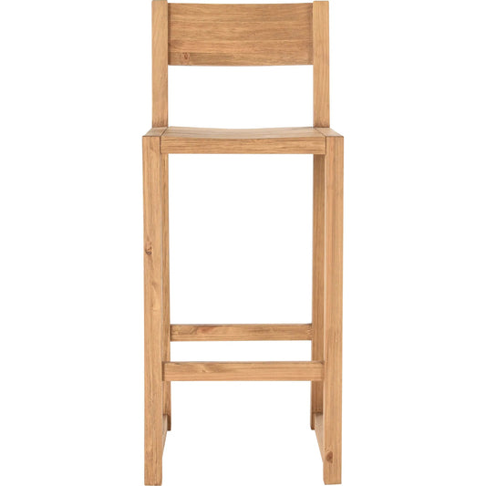 Fenmore Bar Stool by Kosas Home. Made from pine wood in a transitional style.