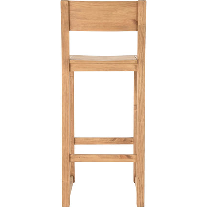 Fenmore Bar Stool by Kosas Home. Made from pine wood in a transitional style.