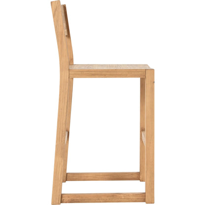 Fenmore Counter Stool by Kosas Home in natural. Made from pine wood in a unique style.