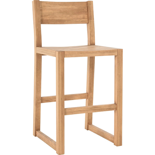 Fenmore Counter Stool by Kosas Home in natural. Made from pine wood in a unique style.