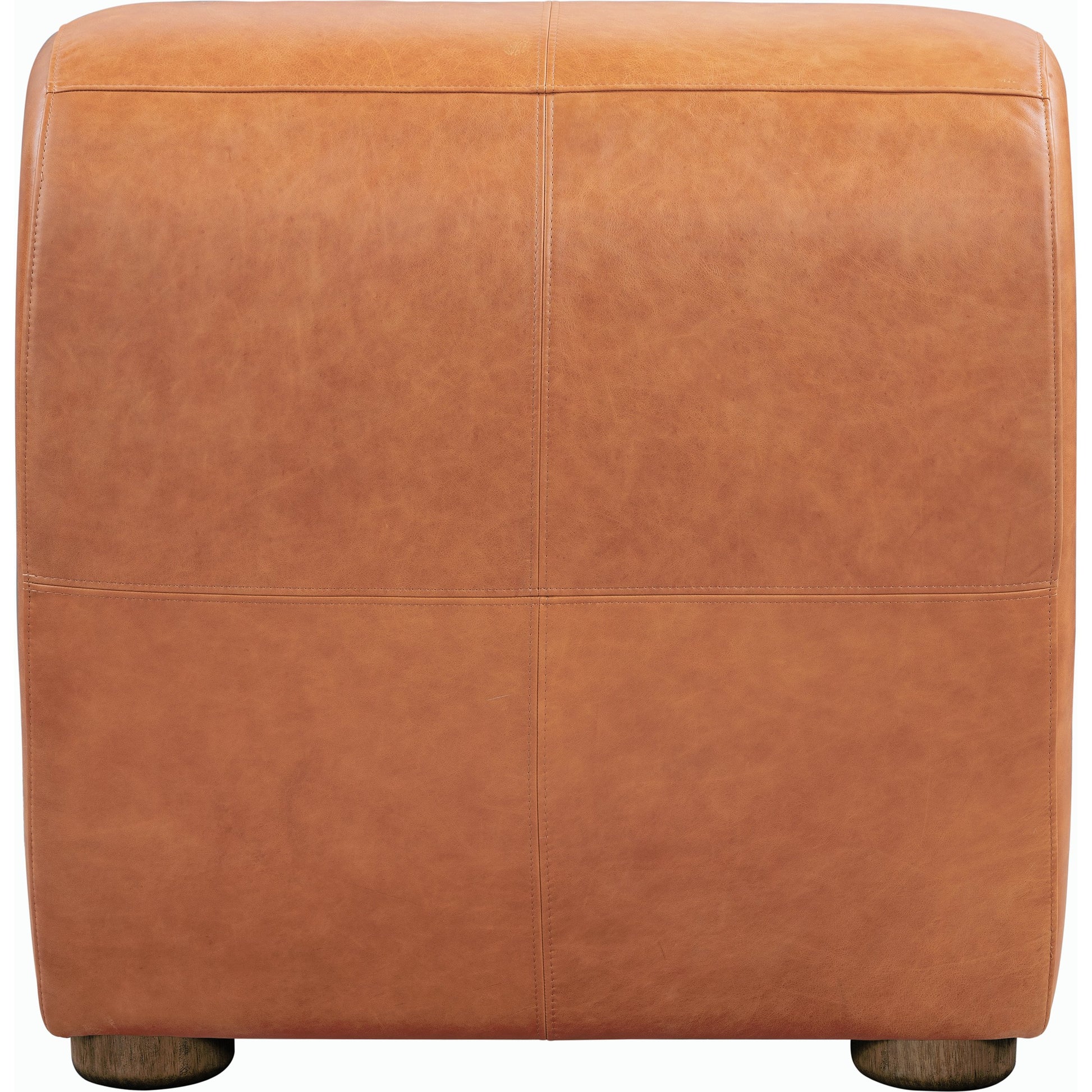 Arcadia Leather Accent Chair by Classic Home in autumn brown. Made from top grain leather, ash wood in a transitional style.