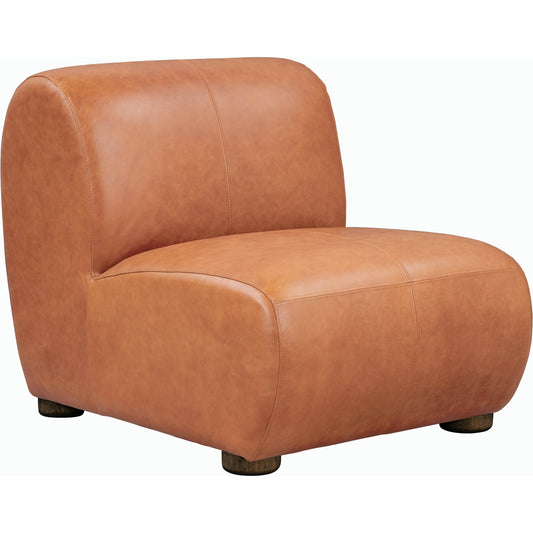 Arcadia Leather Accent Chair by Classic Home. Made from top grain leather, ash wood in a transitional style.