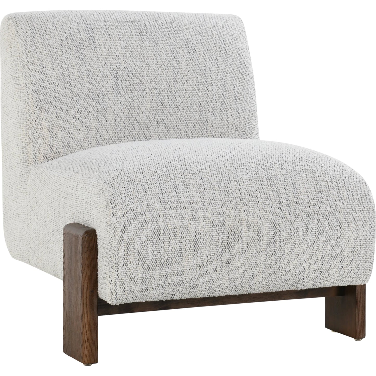001 SI-2160324 | Primary Silo | Chelsea Accent Chair by Classic Home in ivory. Made from 80% polyester, 20% acrylic, ash wood in a modern style.