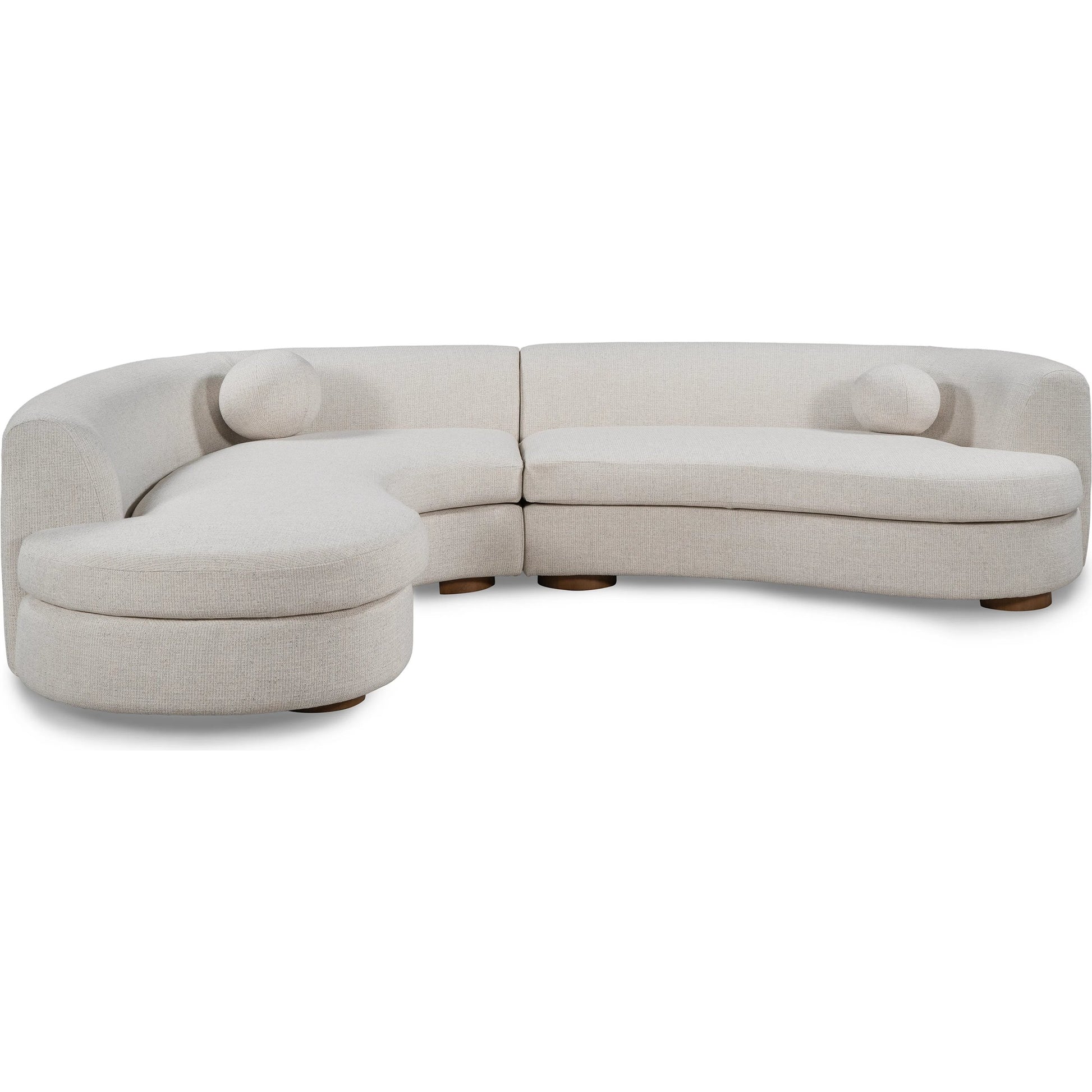 Concord Upholstered Fabric Sectional Sofa by Classic Home. Made from 95% polyester, 5% acrylic, rubberwood in a transitional style.