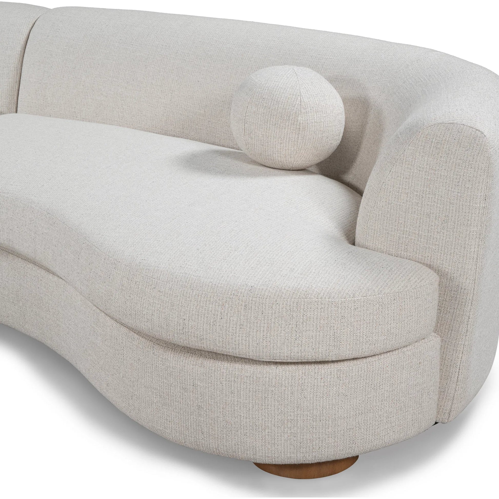 Concord Upholstered Fabric Sectional Sofa by Classic Home. Made from 95% polyester, 5% acrylic, rubberwood in a transitional style.