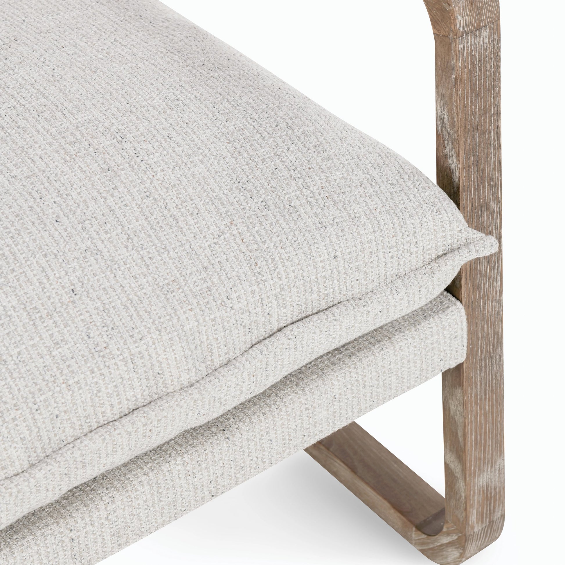 Mariah Accent Chair Natural by Classic Home in beige. Made from solid ash, 95% polyester, 5% polyester in a modern style.
