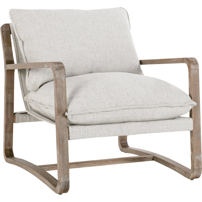 Mariah Accent Chair Natural by Classic Home in beige. Made from solid ash, 95% polyester, 5% polyester in a modern style.