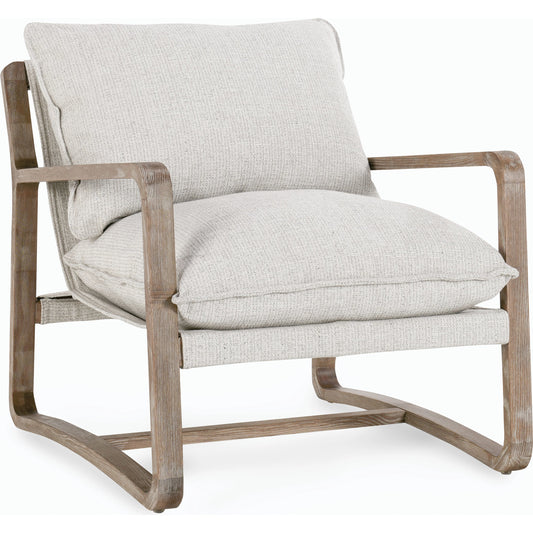 Mariah Accent Chair Natural by Classic Home in beige. Made from solid ash, 95% polyester, 5% polyester in a modern style.