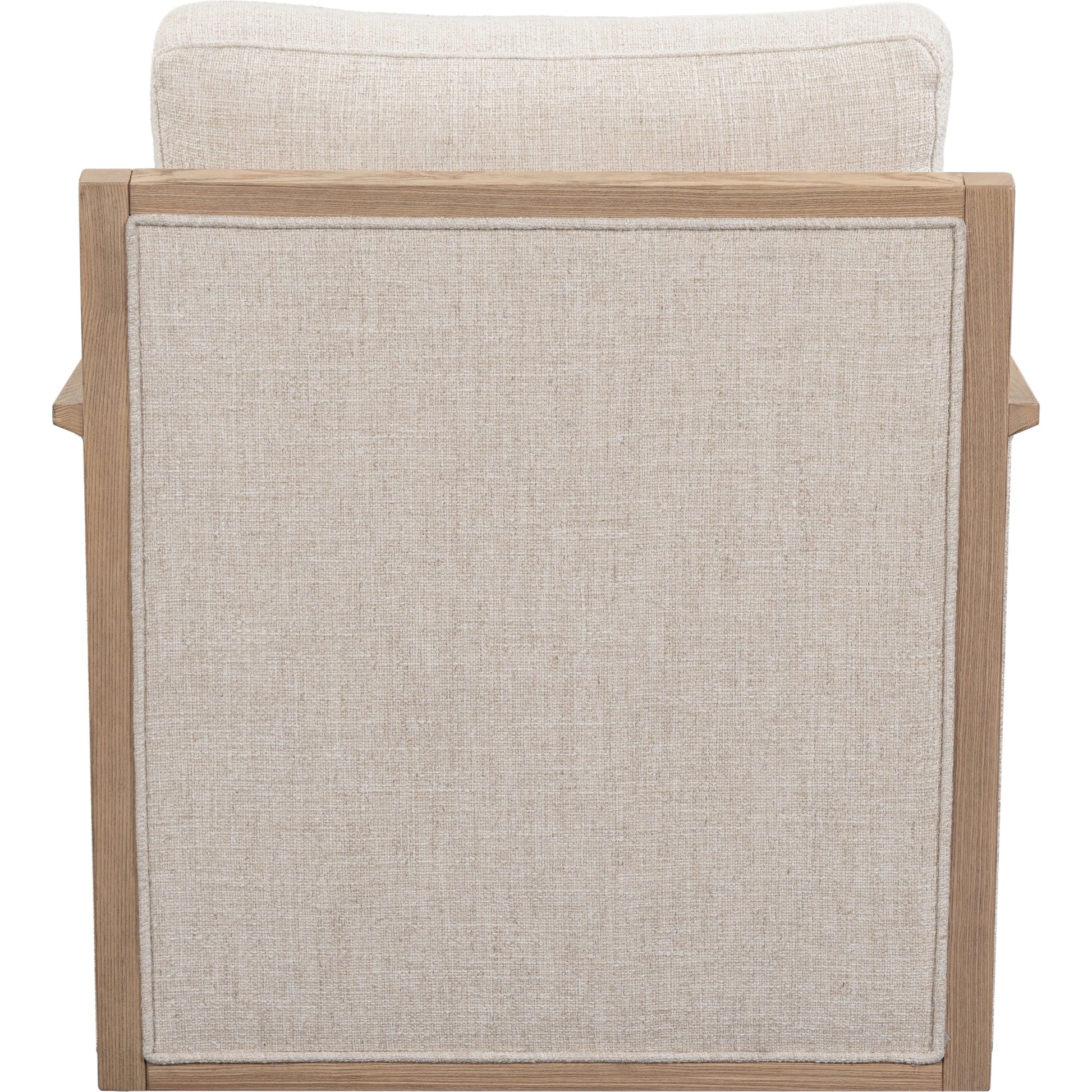 Norman Swivel Accent Chair by Classic Home in natural. Made from ash wood, 88% polyester, 12% linen in a modern style.
