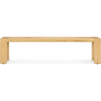 Parsons Oak Wood Bench by Kosas Home. Made from oak wood in a unique style.