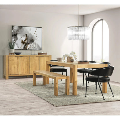 Parsons Oak Wood Bench by Kosas Home. Made from oak wood in a unique style.