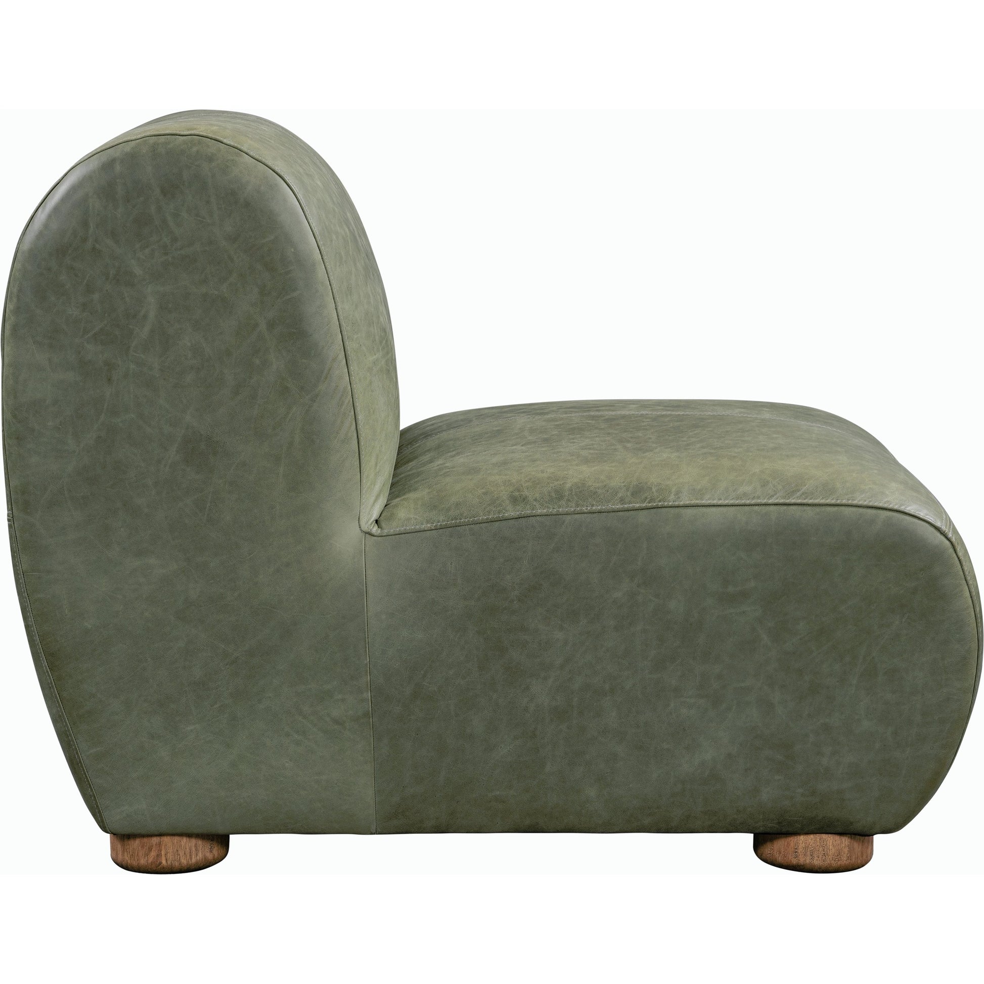 Arcadia Leather Accent Chair by Classic Home in autumn brown. Made from top grain leather, ash wood in a transitional style.